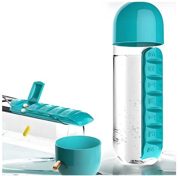 Compact Multicolor Pills Storage Bottle for Daily Use - Clothovia