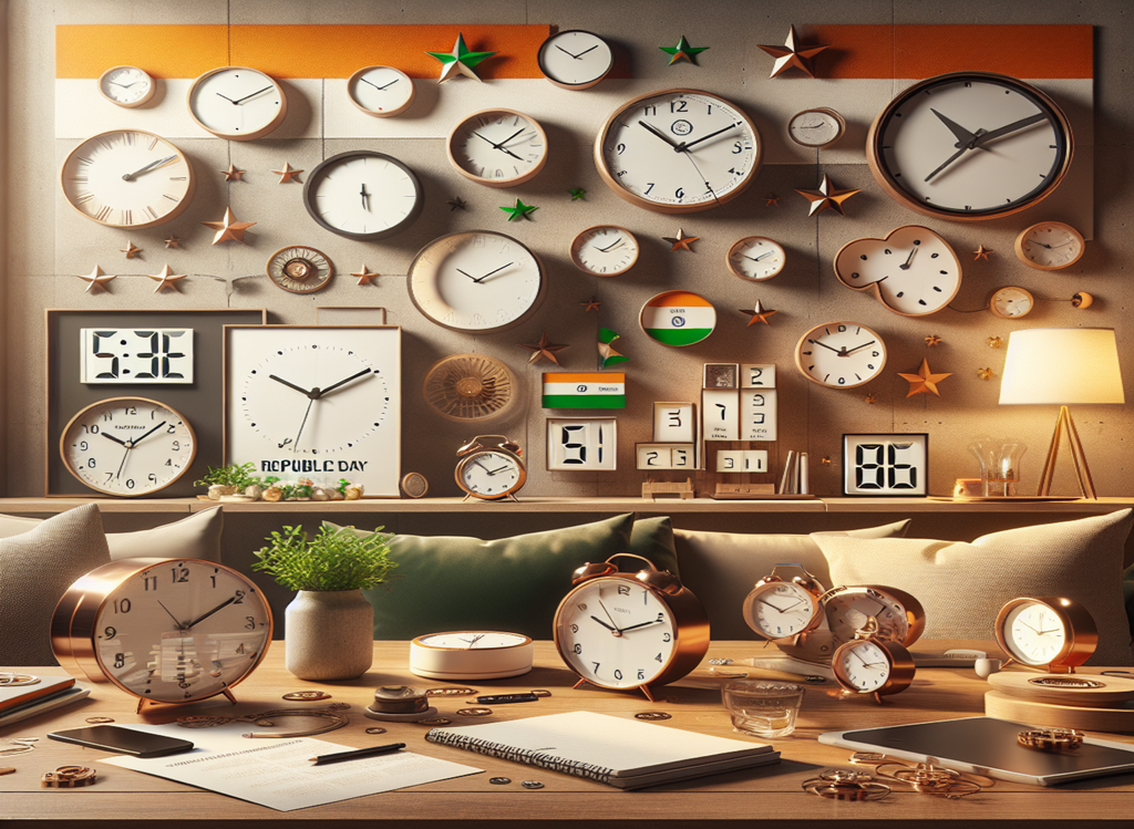 Celebrate Republic Day - Clocks for Every Indian Home