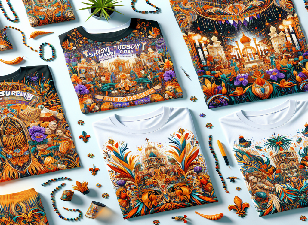 Buy Best Active T-Shirts for Shrove Tuesday/Mardi Gras