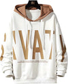 Men's Comfortable Black Cotton Hoodie with Stylish Print - Clothovia