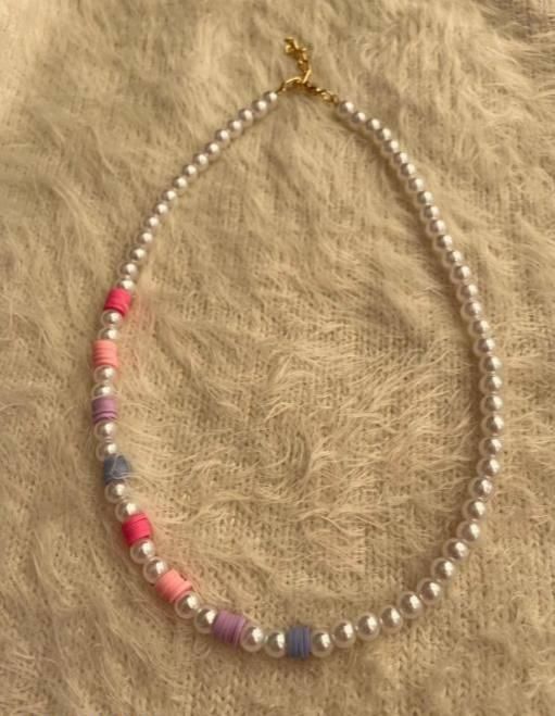 PD Enterprise Multicolor Glass Bead Pearl Necklace for Women