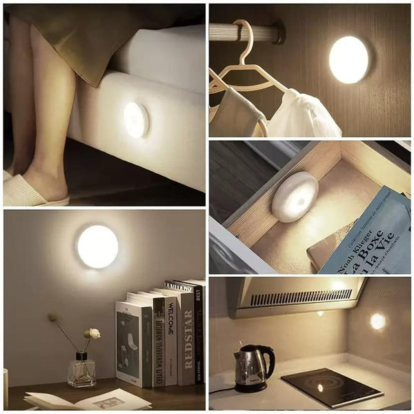 Wireless Motion Sensor LED Night Light for Home Safety - Clothovia