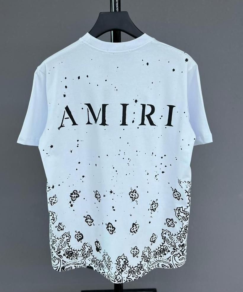 Men's White Printed Cotton Casual T-shirt with Half Sleeves and Round Neck.