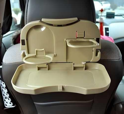 Portable Car Back Seat Cup Table Tray for drinks and snacks, lightweight and easy to install.