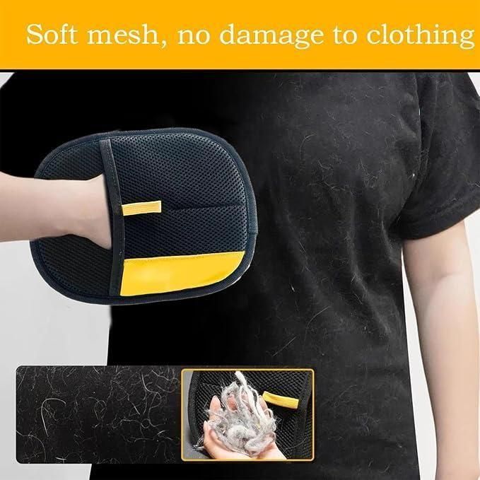 Effortless Pet Grooming with Double Sided Hair Removal Gloves - Clothovia