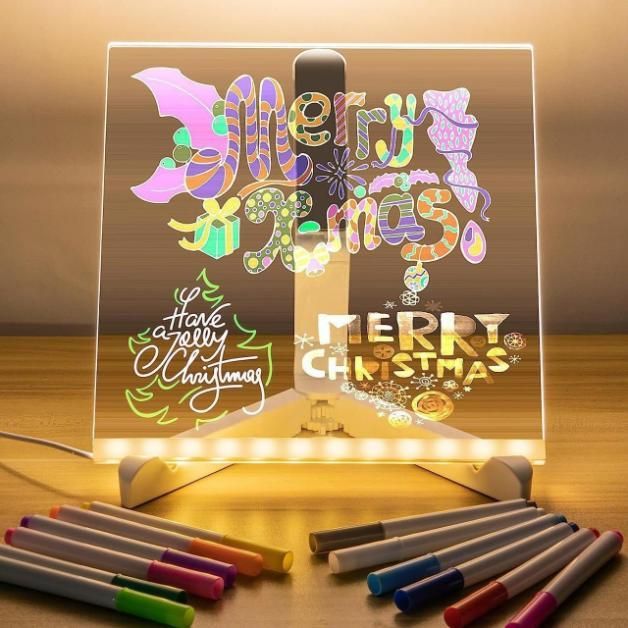 3D LED Light Glass Acrylic Writing Pad - Clothovia