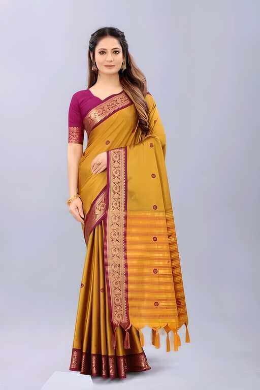 Stunning Weaving Aura Silk Saree featuring exquisite intricate weaving on luxurious Aura silk. The saree comes in various vibrant colors, with a 6.5-meter length including an unstitched matching blouse piece. Ideal for weddings, festivals, and special occasions, offering a rich texture and elegant design.