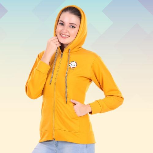 Woman Stylish Zipper Hoodie featuring a sleek design, comfortable fit, and convenient zipper closure, perfect for casual and everyday wear.