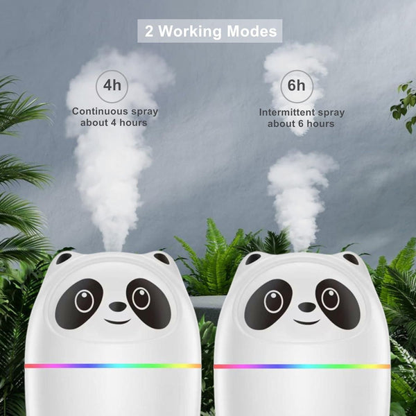 Mini Panda Cool Mist Humidifier for Serenity and Moisture - Clothovia