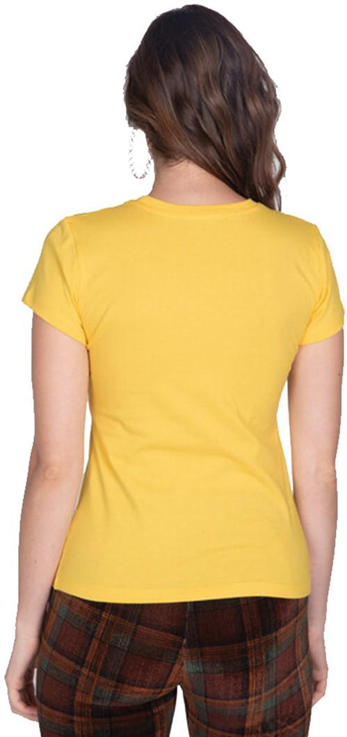 Backside view of  Womens Pure Cotton Printed T-Shirt