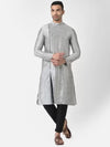 Elegant Men's Dupion Silk Kurta Pyjama Set - Clothovia