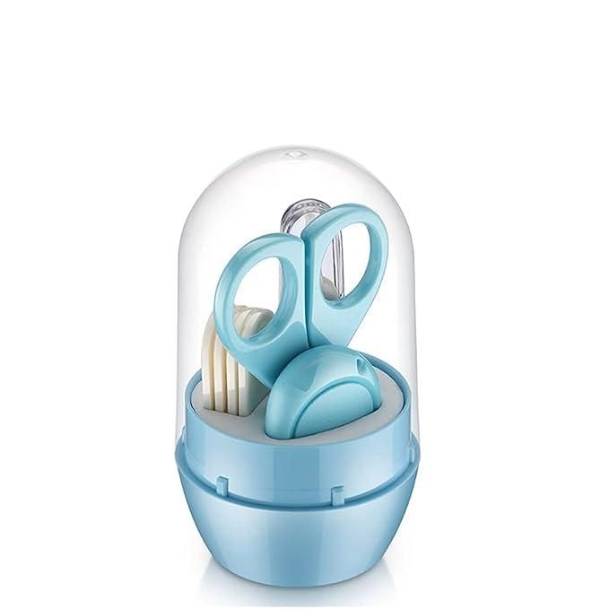 4 in 1 baby grooming kit including nail clippers, scissors, nail file, and tweezers, designed for safe and gentle care of infants