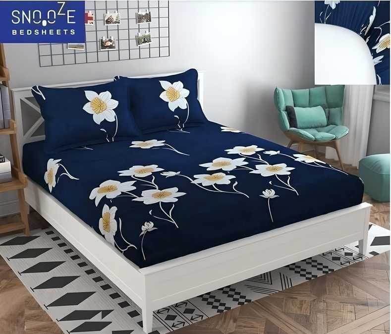 Enhance your bedroom décor with the Fitted Bedsheet Contrast Pillow Cover Set, designed to offer the perfect combination of style, comfort, and durability. Ideal for modern interiors. .This set includes a fitted bedsheet and two contrasting pillow covers, Made from premium-quality, breathable fabric. 