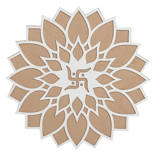 Reusable Wooden Base and Rangoli Template Mat