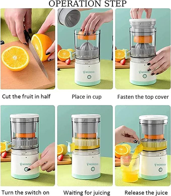 Portable Electric Citrus Juicer for Fresh Fruit Extraction - Clothovia