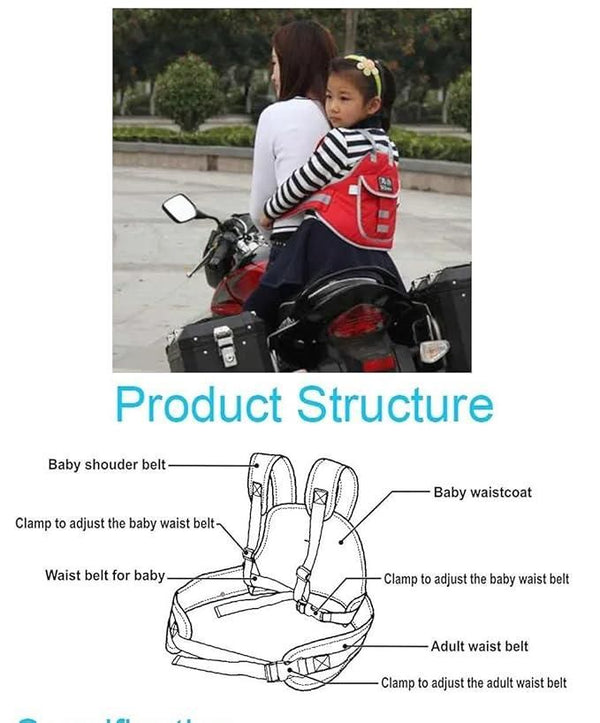 Baby Safety Belt for Secure Two-Wheeler Rides - Clothovia