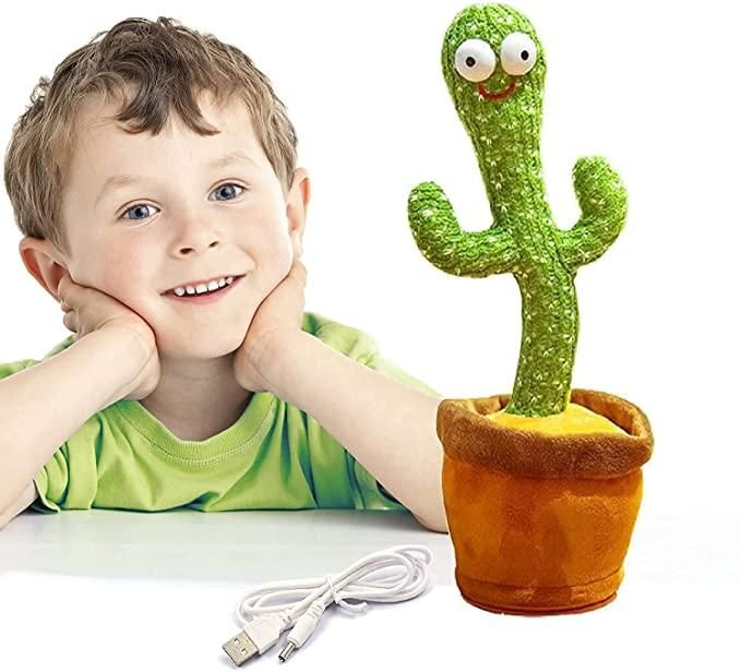 Led musical dancing and mimicry cactus toy