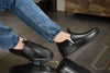 Men's Black Slip-On Casual Shoes for Everyday Comfort - Clothovia