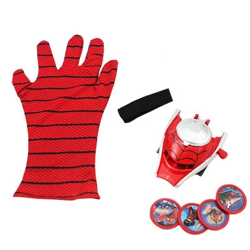 Kids' Spiderman toy with web launcher and matching gloves