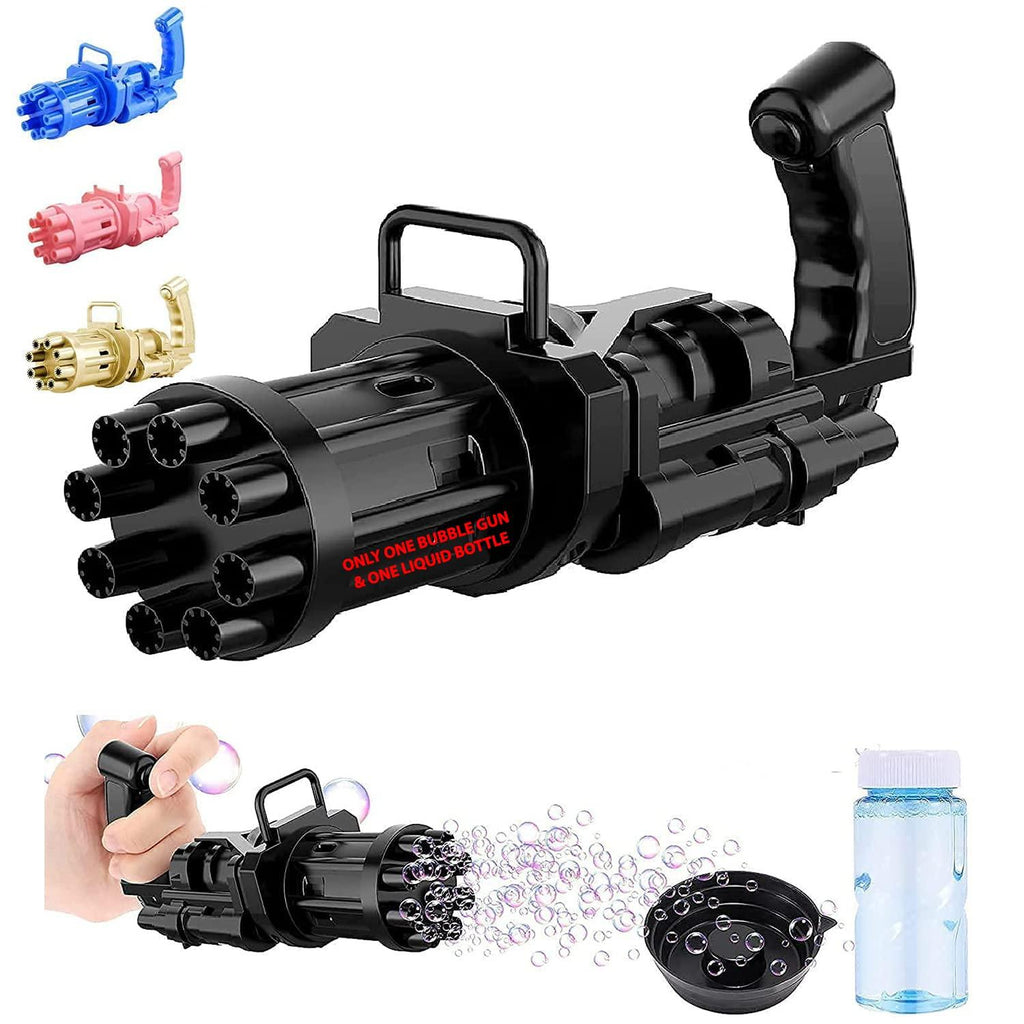 Rocket launcher electric bubble machine gun for toddlers, a fun toy that produces bubbles, designed for outdoor play and entertainment