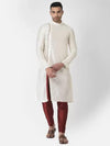 Elegant Men's Pure Dupion Silk Kurta Pyjama for Festivals - Clothovia