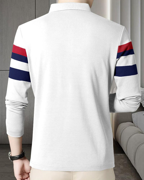 Eyebogler Men Full Sleeves Polo Neck T-shirt back