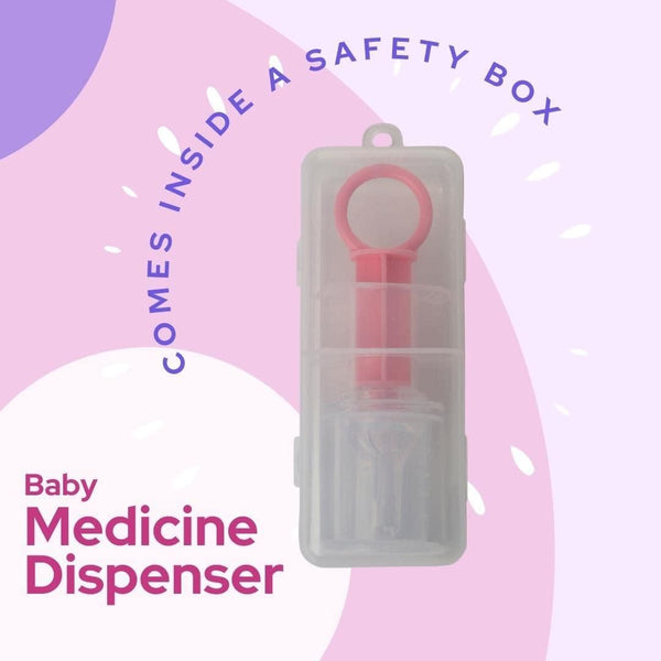 Pack of 2 baby needle feeder medicine droppers/dispensers comes inside a safety box with measurement caps, designed for easy and accurate administration of liquid medicine to infants.