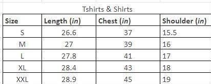 Blue cotton color block men's T-shirt with full sleeves, round neck, and regular fit, designed for casual wear size chart