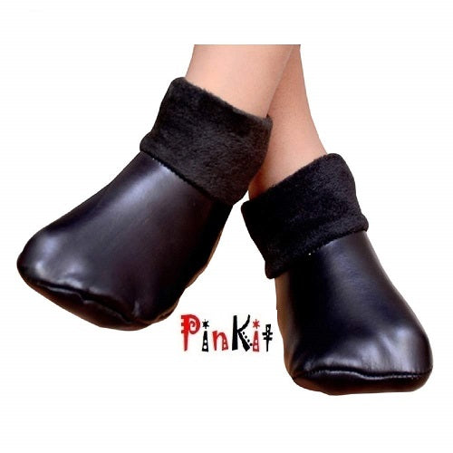 Women's multicolor solid faux leather winter socks, soft and cozy, made from Lycra with a handloom weave.