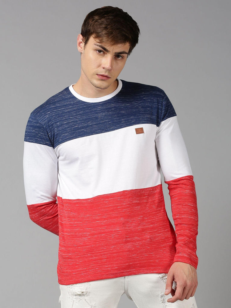 Package Contains:  1 Piece of T-Shirt Fabric:  Cotton Color:  Multicolor Brand:  UrGear Pattern:  Color Block Fit:  Regular Sleeves Type:  Full Sleeves Neck Type:  Round Neck Occasion:  Casual Combo:  Pack of 1 Ideal For:  Men Weight:  250 grams