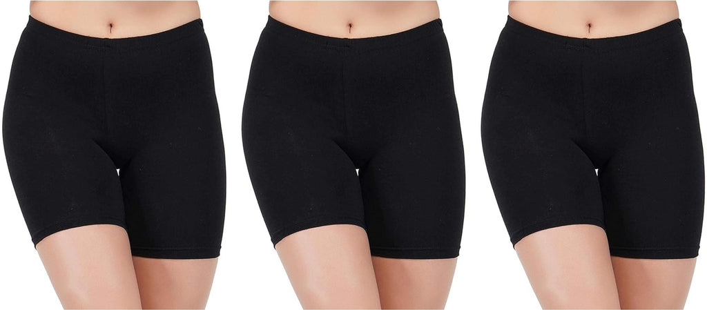 Womens Lightweight Comfort Gym & Sportswear Shorts (Pack of 3)