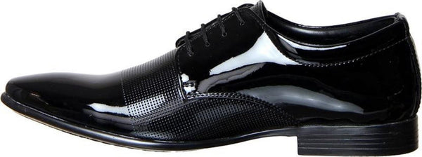 Mens Black Synthetic Leather Formal Shoes