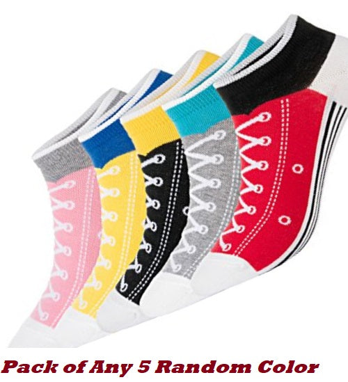 Mens and Boys fancy Cotton Socks With Laces(Pack of 5)