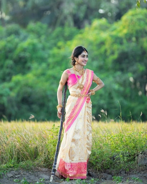 Women's Jacquard Silk Saree