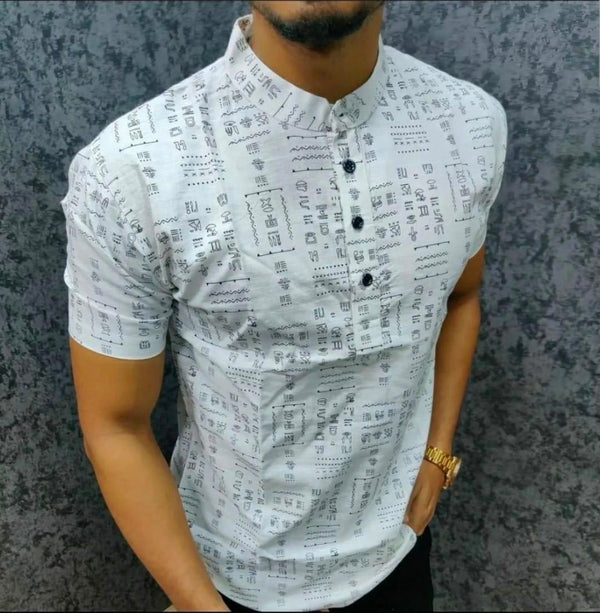 Latest Mens Cotton Printed Shirt