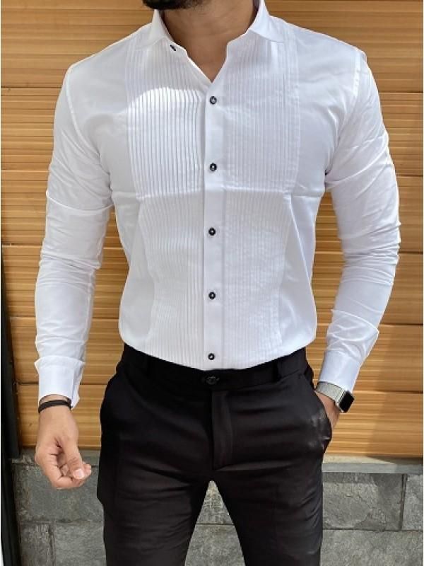 Mens Tuxedo Club Wear Shirt