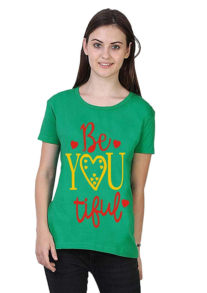 Womens Cotton Printed T-Shirt