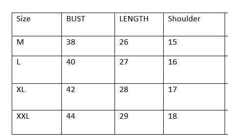 Mens Lycra Full Sleeves Casual Shirt size chart