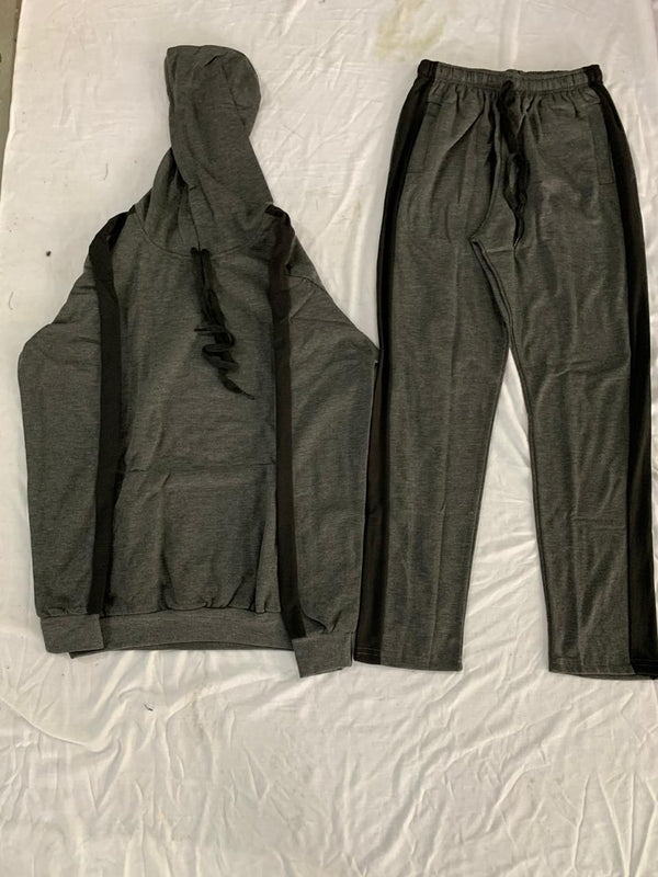 Casual hoodie and pyjama set in soft, comfortable fabric.