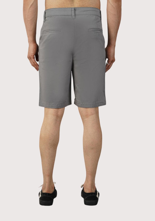 Meghz Mens Cotton Blend Solid Shorts