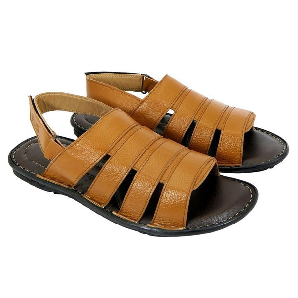 Comfortable AM PM men's leather sandals for daily use.