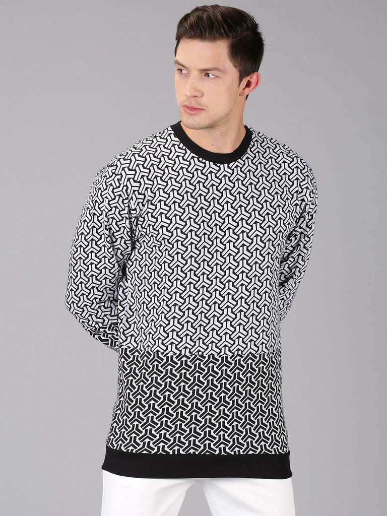 Urgear Fleece Printed Full Sleeves Regular Fit Men's Sweatshirt