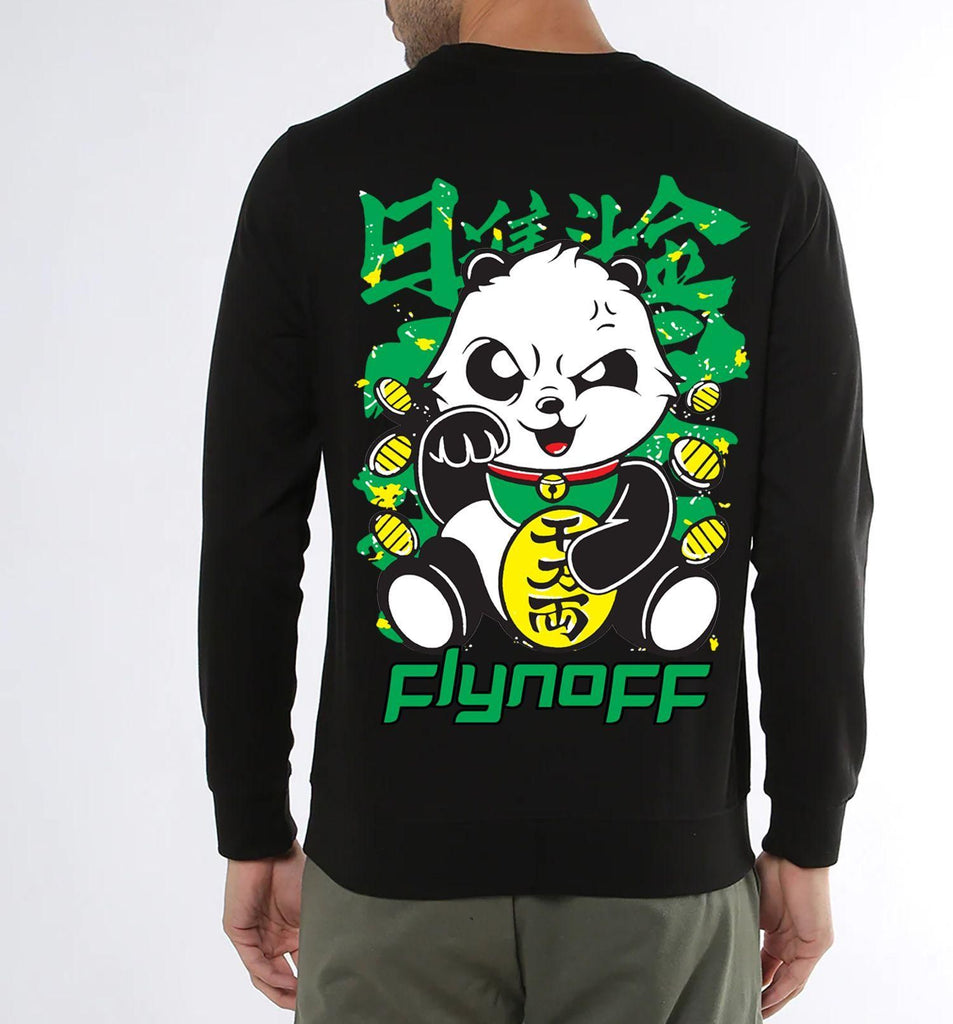 Mens Cotton Blend Fleece Oversized Graphic Print Sweatshirt