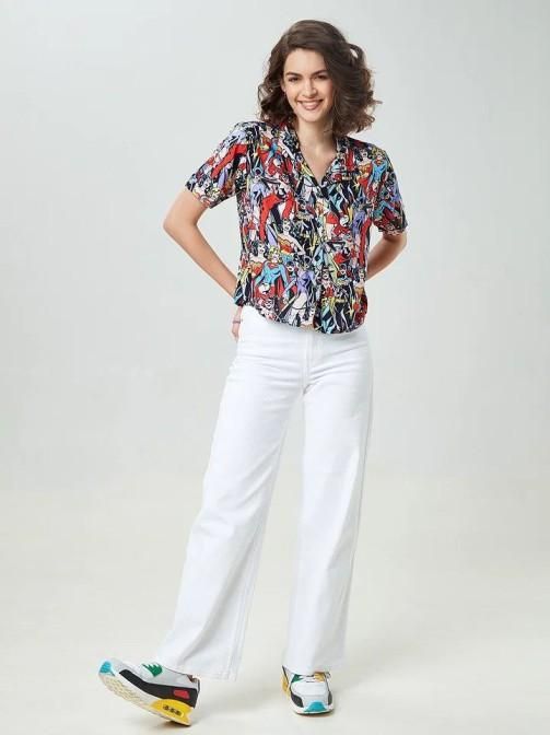 Womens Printed Half Shirts