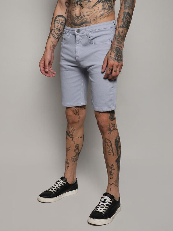 Campus Sutra Mens Chino Denim Shorts